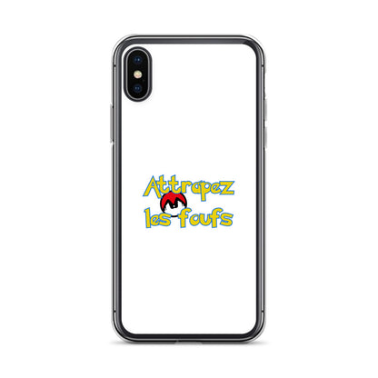 Coque iPhone Attrapez les foufs Pokeboule - Sedurro