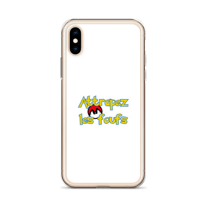 Coque iPhone Attrapez les foufs Pokeboule - Sedurro