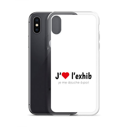 Coque iPhone J'aime l'exhib je me douche à poil - Sedurro