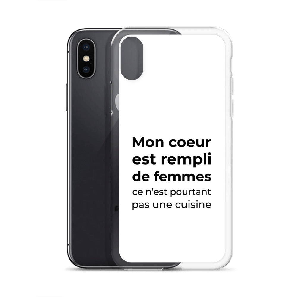 Coque iPhone Mon cœur est rempli de femmes ce n'est pourtant pas une cuisine - Sedurro