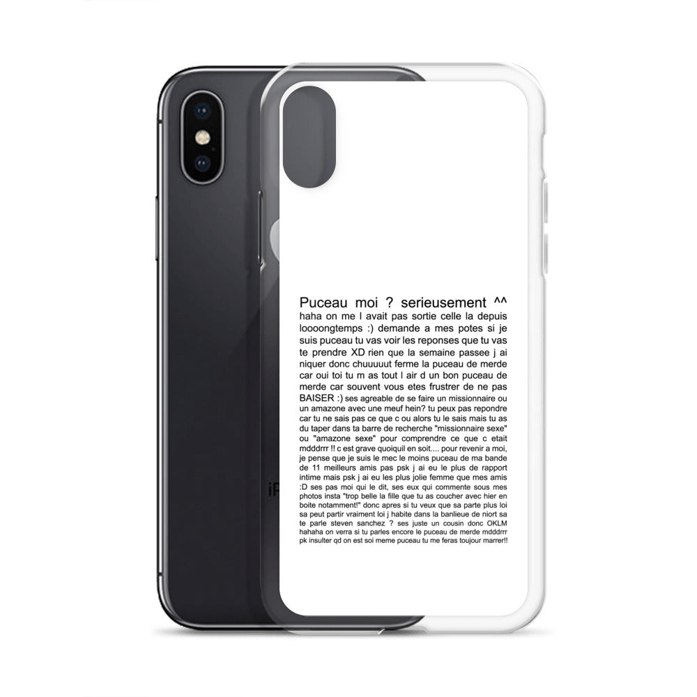 Coque iPhone Puceau moi on me l'avait pas sorti depuis longtemps - Sedurro