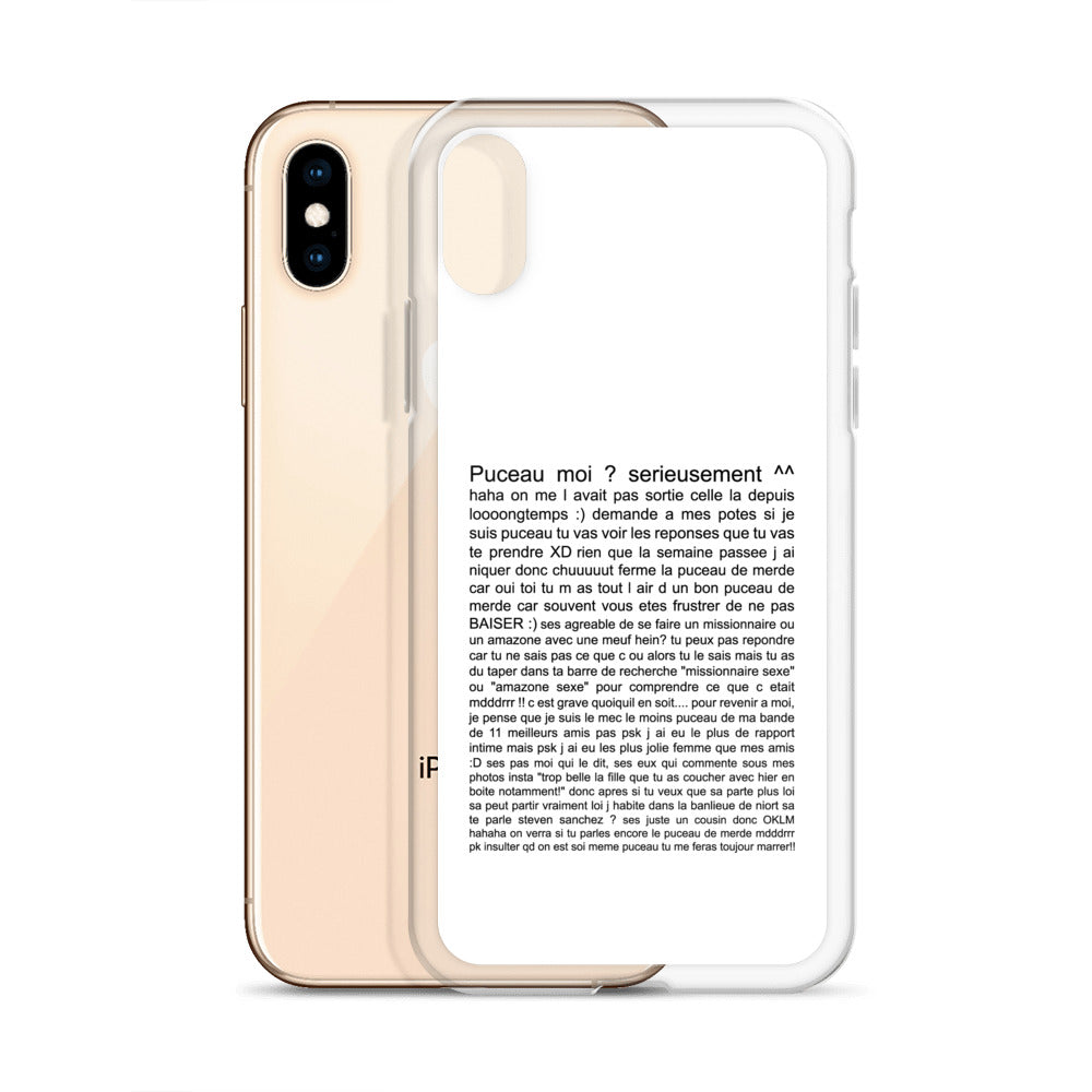 Coque iPhone Puceau moi on me l'avait pas sorti depuis longtemps - Sedurro