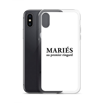 Coque iPhone Mariés au premier ringard - Sedurro