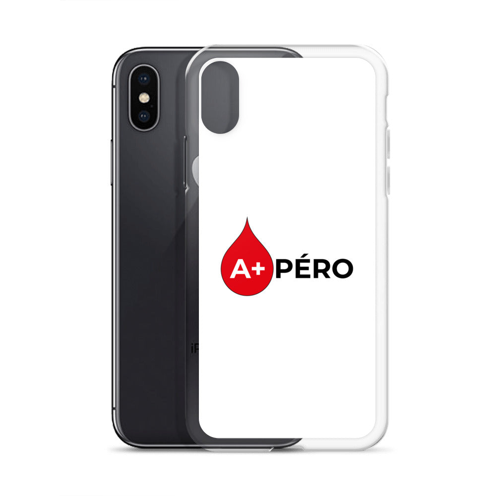 Coque iPhone Apéro groupe sanguin A+ - Sedurro