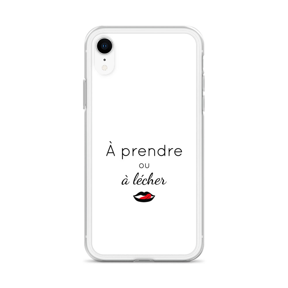 Coque iPhone À prendre ou à lécher iPhone XR - Sedurro
