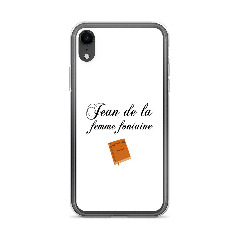 Coque iPhone Jean de la femme fontaine iPhone XR - Sedurro