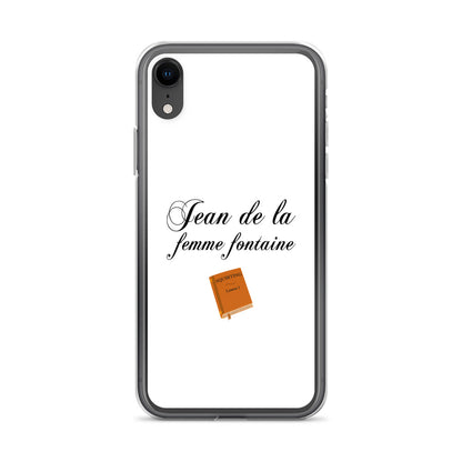 Coque iPhone Jean de la femme fontaine iPhone XR - Sedurro