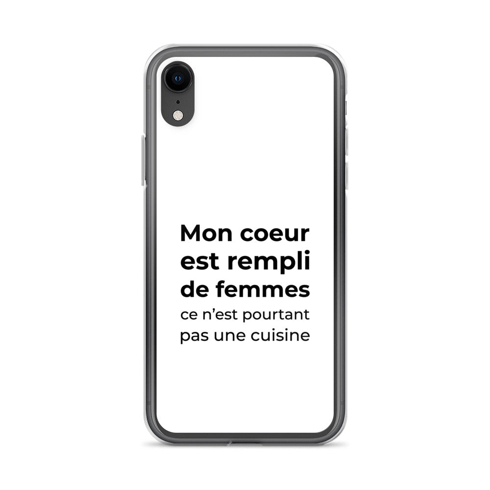 Coque iPhone Mon cœur est rempli de femmes ce n'est pourtant pas une cuisine - Sedurro