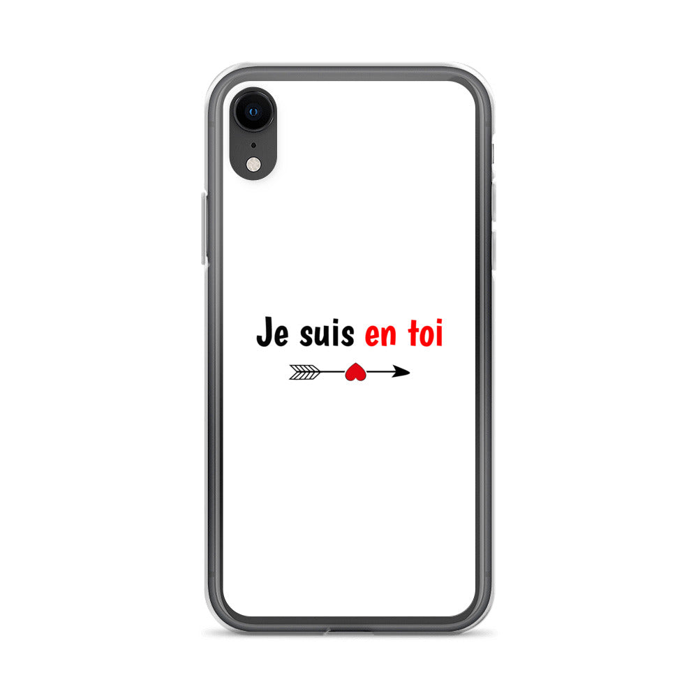 Coque iPhone Je suis en toi flèche cupidon iPhone XR - Sedurro