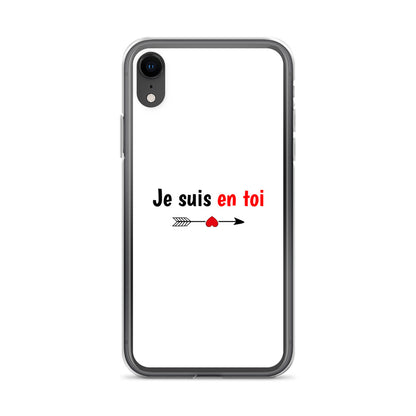 Coque iPhone Je suis en toi flèche cupidon iPhone XR - Sedurro