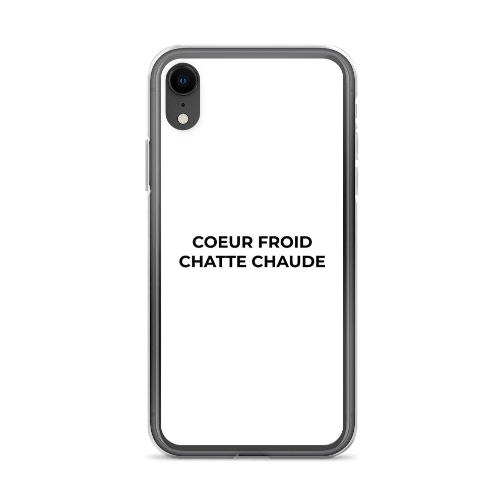 Coque iPhone Cœur froid chatte chaude iPhone XR - Sedurro