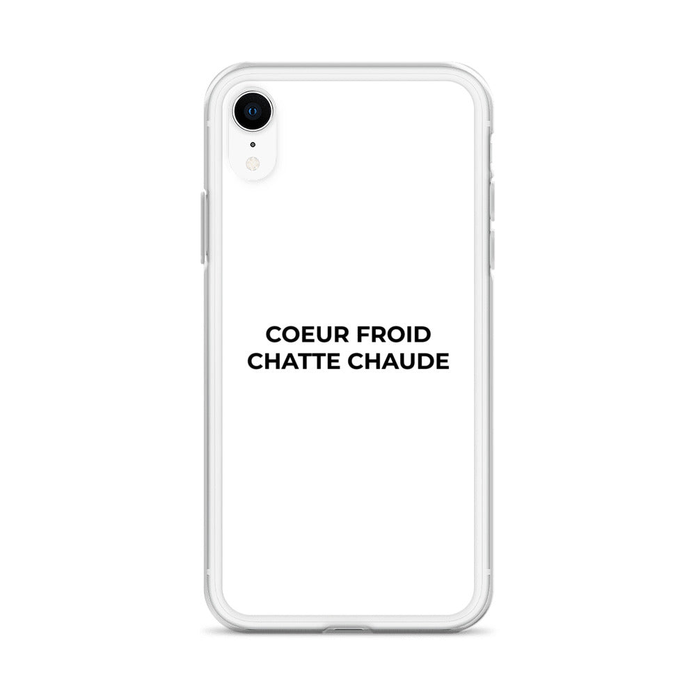 Coque iPhone Cœur froid chatte chaude - Sedurro