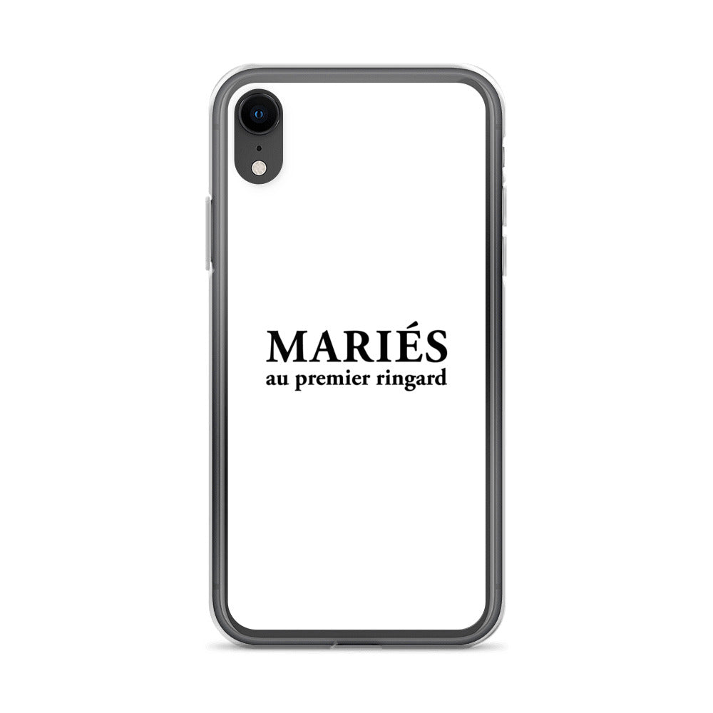 Coque iPhone Mariés au premier ringard iPhone XR - Sedurro