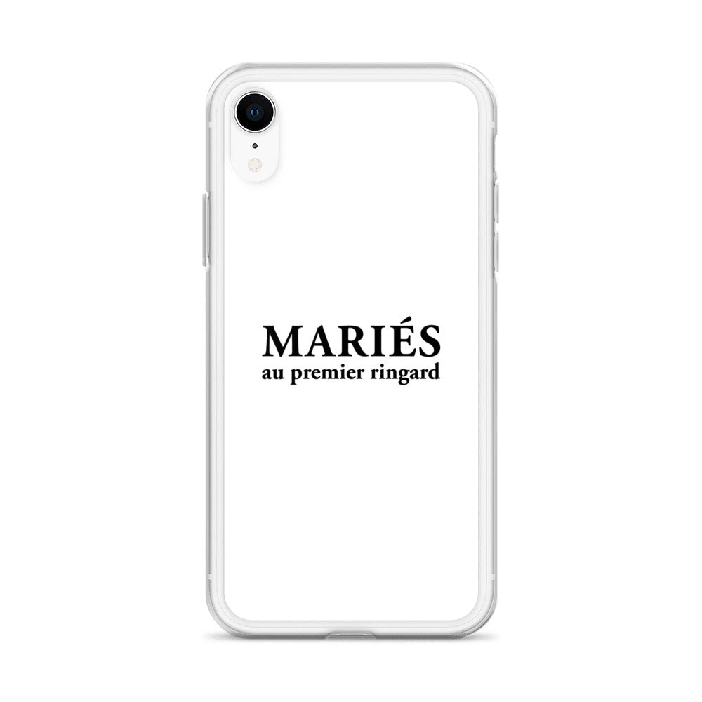 Coque iPhone Mariés au premier ringard - Sedurro