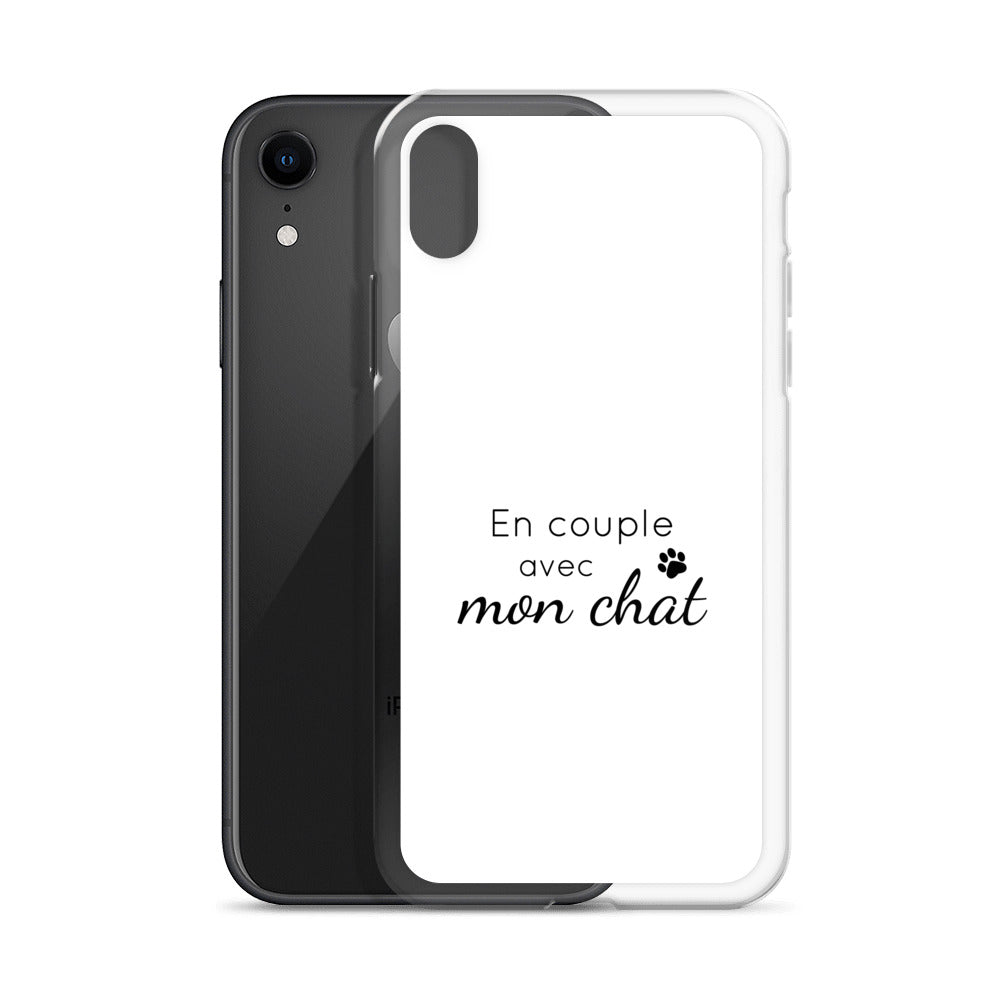Coque iPhone En couple avec mon chat - Sedurro