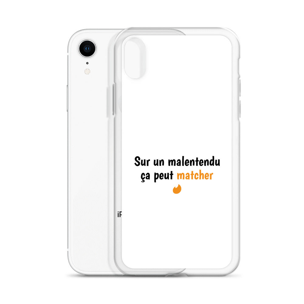 Coque iPhone Sur un malentendu ça peut matcher - Sedurro