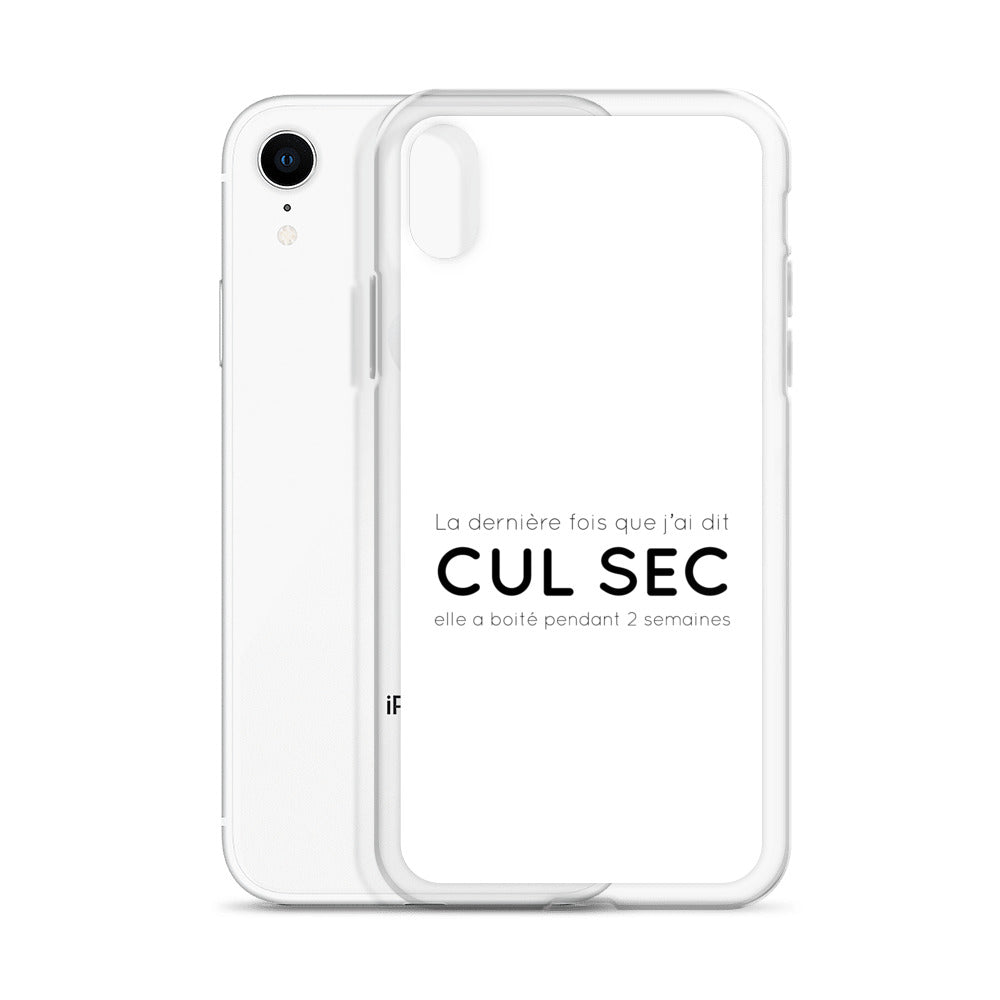 Coque iPhone La dernière fois que j'ai dit cul sec elle a boité pendant 2 semaines - Sedurro