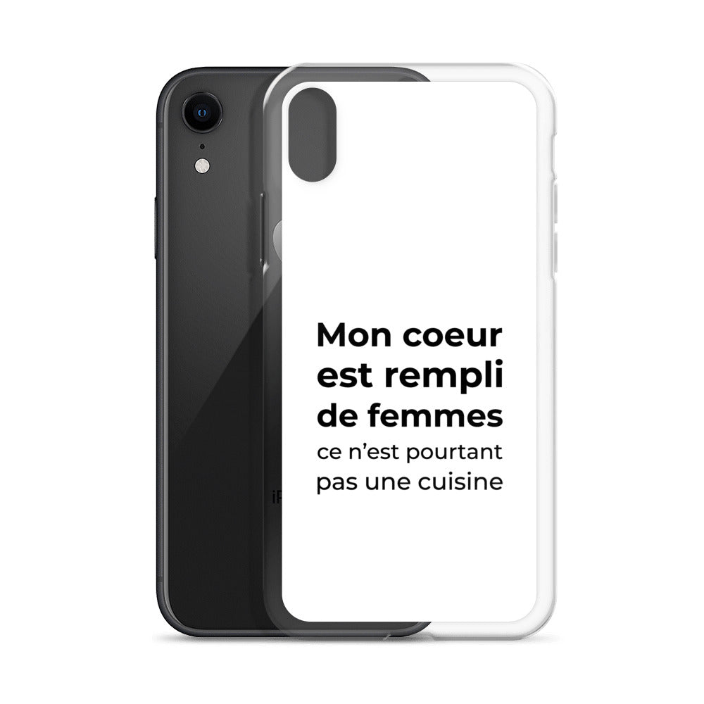 Coque iPhone Mon cœur est rempli de femmes ce n'est pourtant pas une cuisine - Sedurro