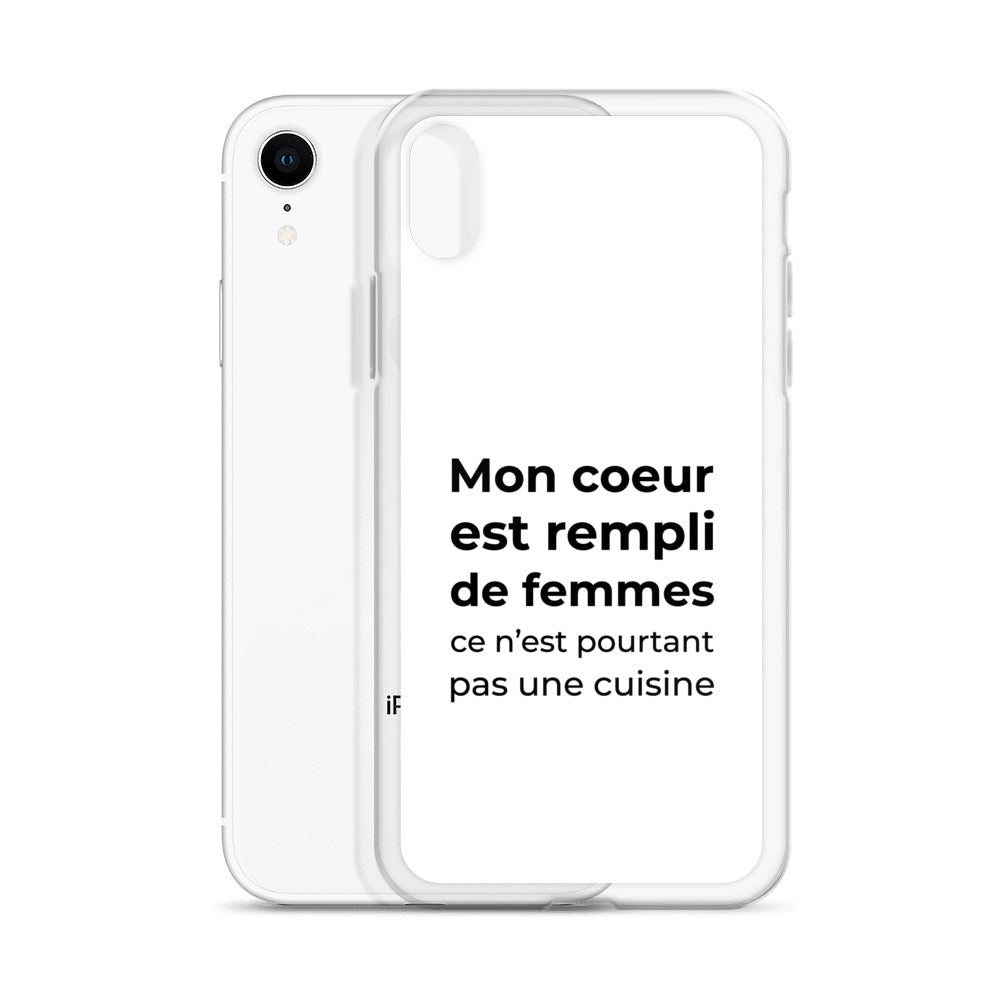 Coque iPhone Mon cœur est rempli de femmes ce n'est pourtant pas une cuisine - Sedurro