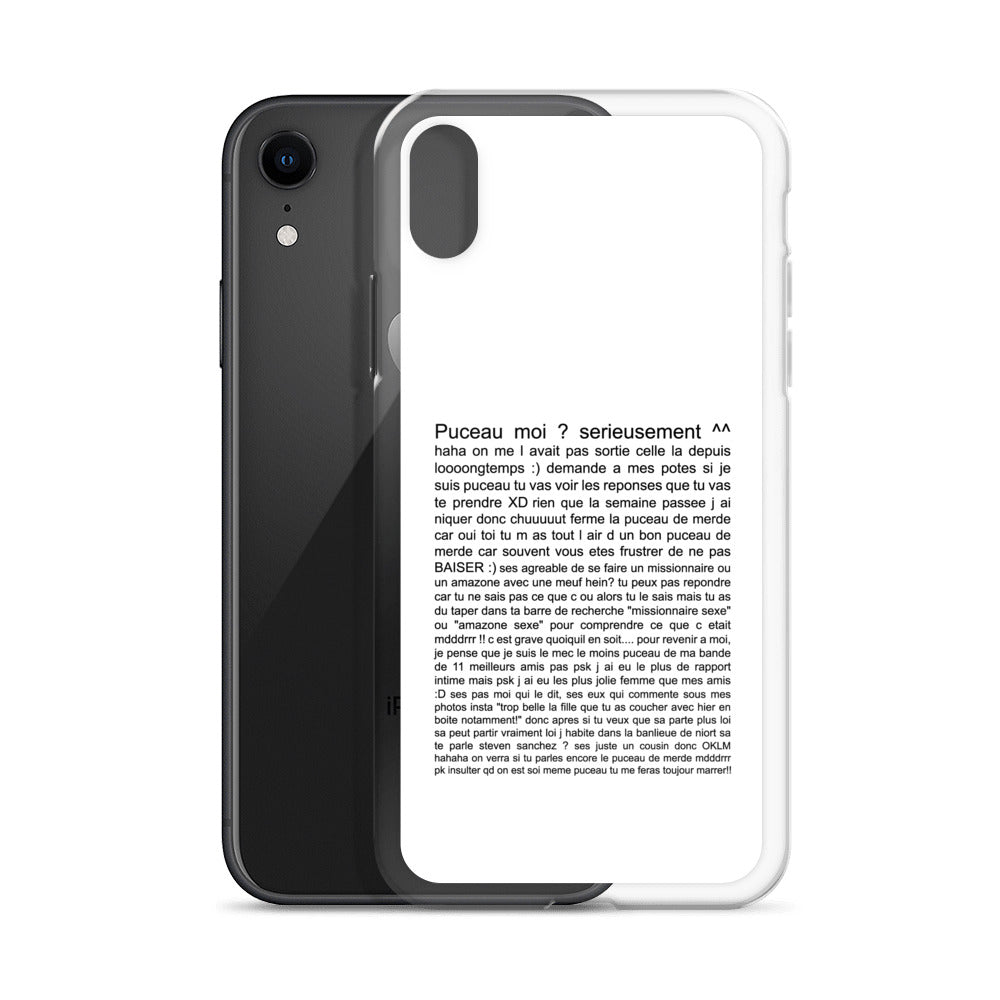 Coque iPhone Puceau moi on me l'avait pas sorti depuis longtemps - Sedurro