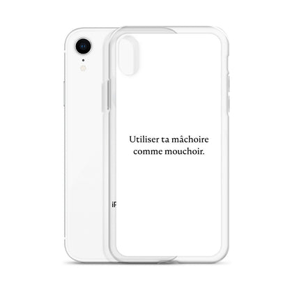 Coque iPhone Utiliser ta mâchoire comme mouchoir - Sedurro
