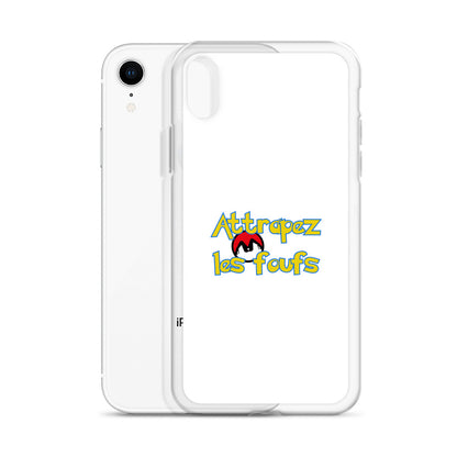 Coque iPhone Attrapez les foufs Pokeboule - Sedurro