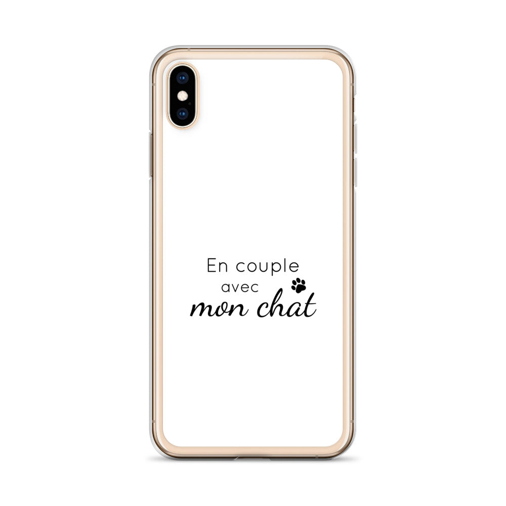 Coque iPhone En couple avec mon chat iPhone XS Max - Sedurro