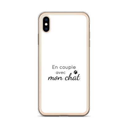 Coque iPhone En couple avec mon chat iPhone XS Max - Sedurro