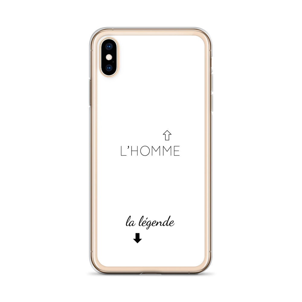 Coque iPhone L'homme et la légende iPhone XS Max - Sedurro