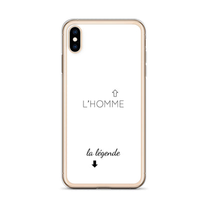Coque iPhone L'homme et la légende iPhone XS Max - Sedurro