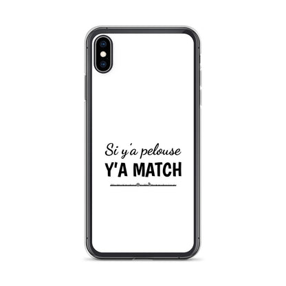 Coque iPhone Si y'a pelouse y'a match - Sedurro