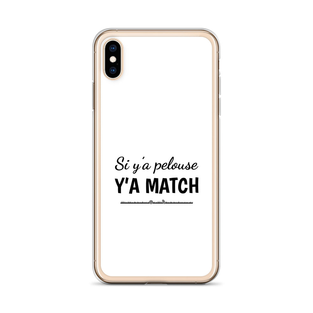 Coque iPhone Si y'a pelouse y'a match - Sedurro