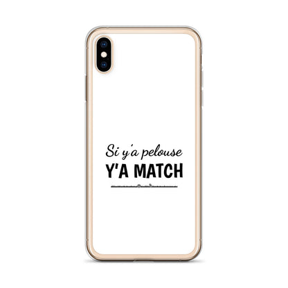 Coque iPhone Si y'a pelouse y'a match - Sedurro