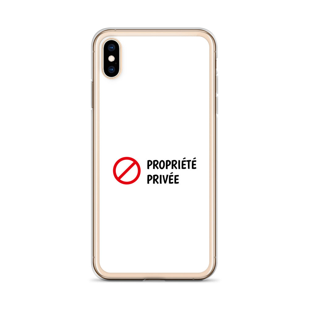 Coque iPhone Propriété privée iPhone XS Max - Sedurro