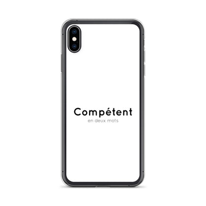 Coque iPhone Compétent en deux mots - Sedurro
