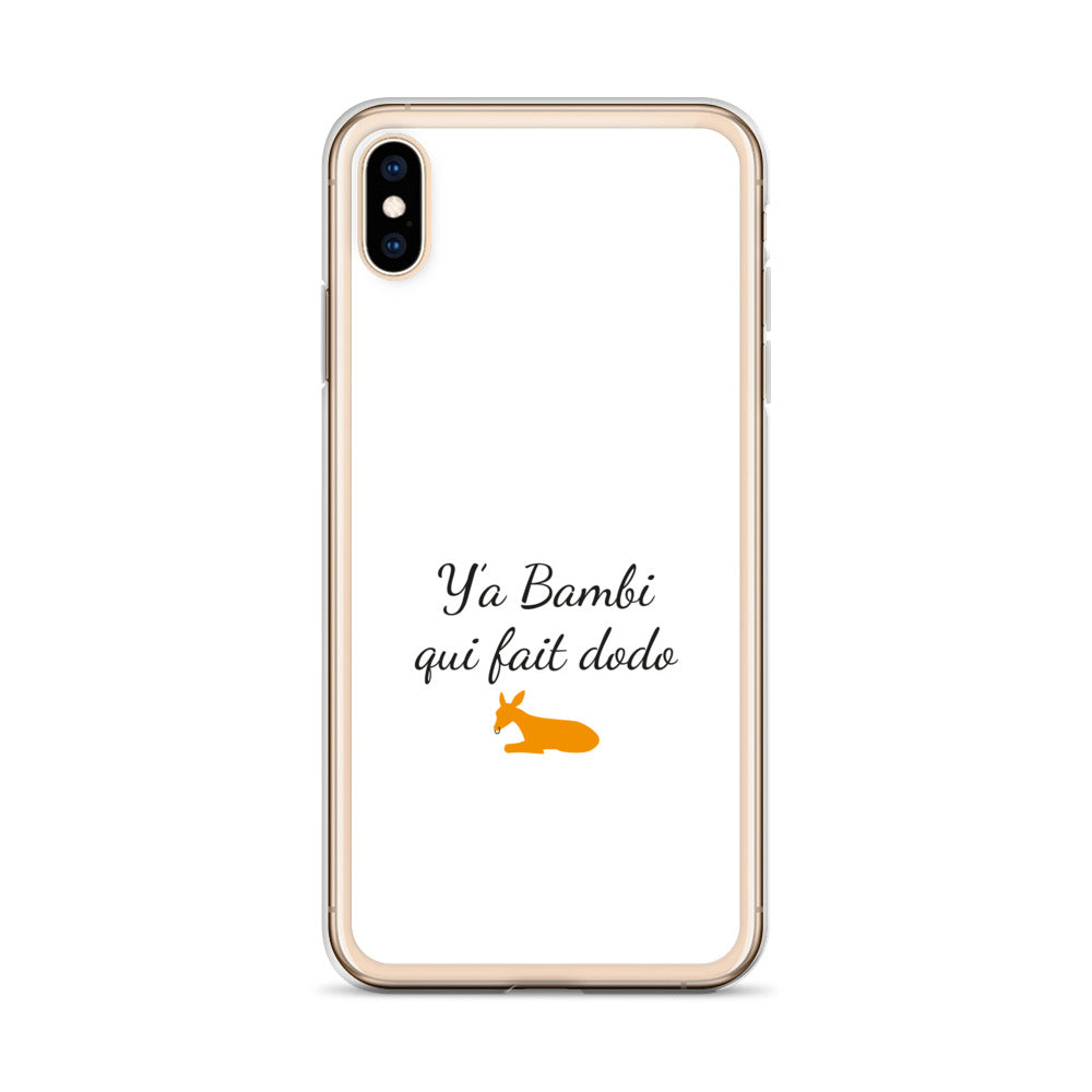 Coque iPhone Y'a bambi qui fait dodo iPhone XS Max - Sedurro