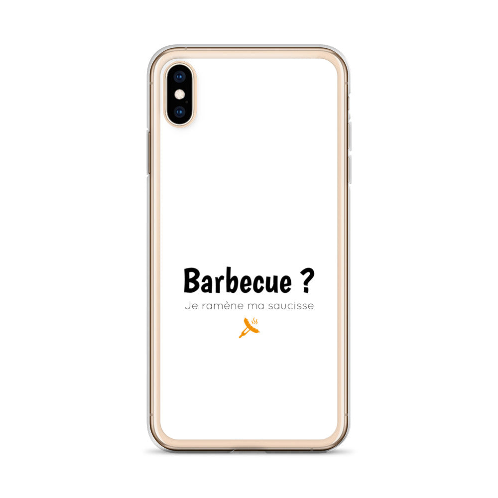 Coque iPhone Barbecue je ramène ma saucisse iPhone XS Max - Sedurro