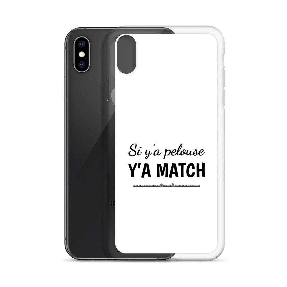 Coque iPhone Si y'a pelouse y'a match - Sedurro