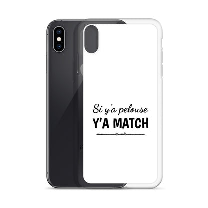 Coque iPhone Si y'a pelouse y'a match - Sedurro