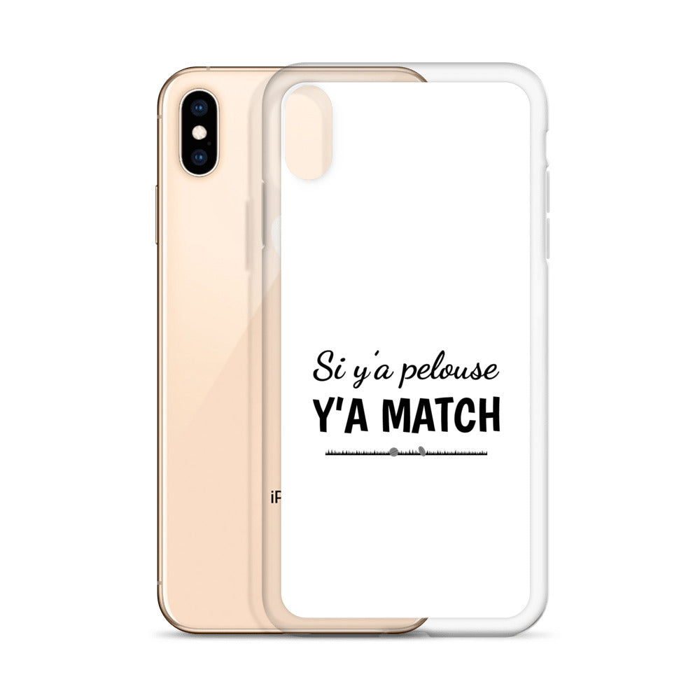 Coque iPhone Si y'a pelouse y'a match - Sedurro