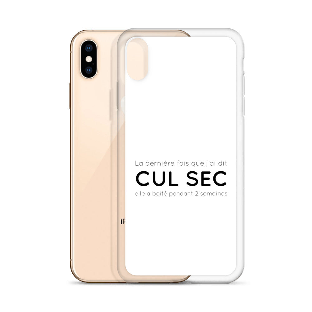 Coque iPhone La dernière fois que j'ai dit cul sec elle a boité pendant 2 semaines - Sedurro