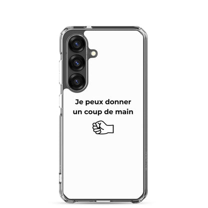 Coque Samsung Je peux donner un coup de main fist - Sedurro