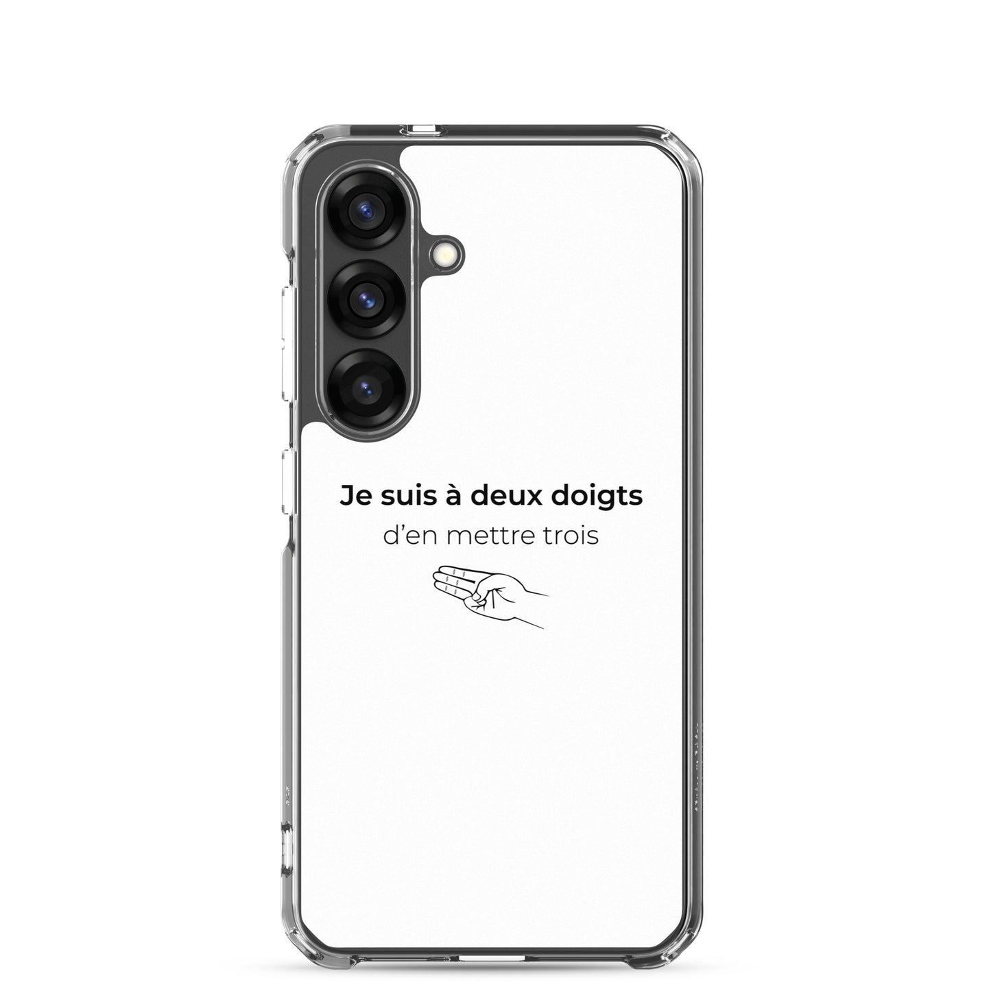 Coque Samsung Je suis à deux doigts d'en mettre trois - Sedurro