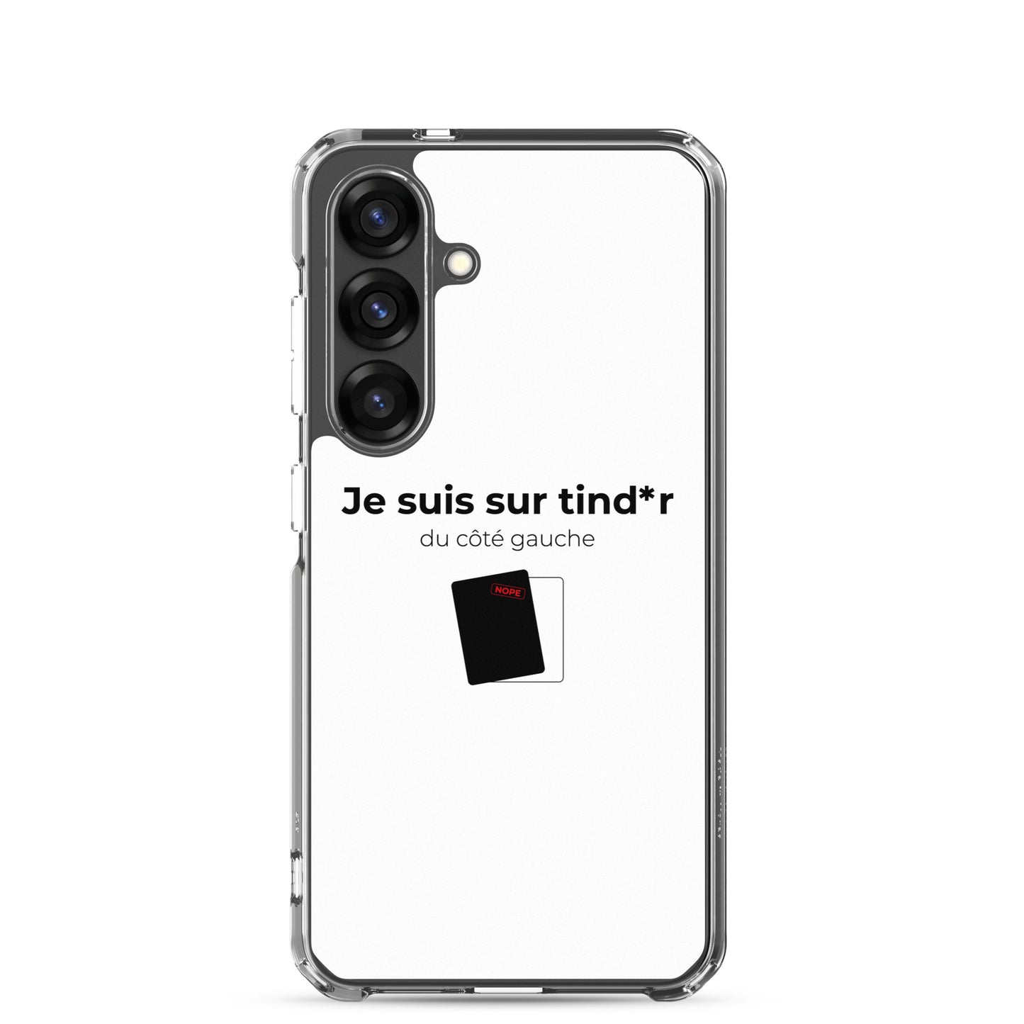 Coque Samsung Je suis sur tind*r du côté gauche - Sedurro