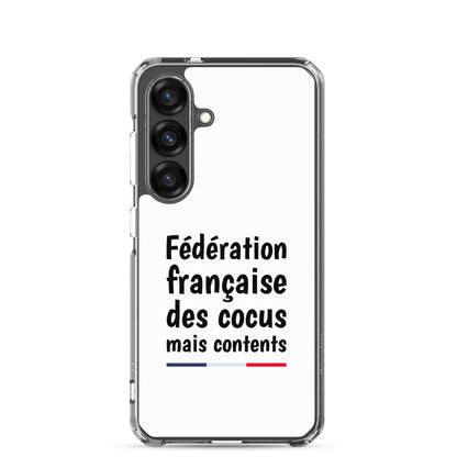 Coque Samsung Fédération française des cocus mais contents - Sedurro