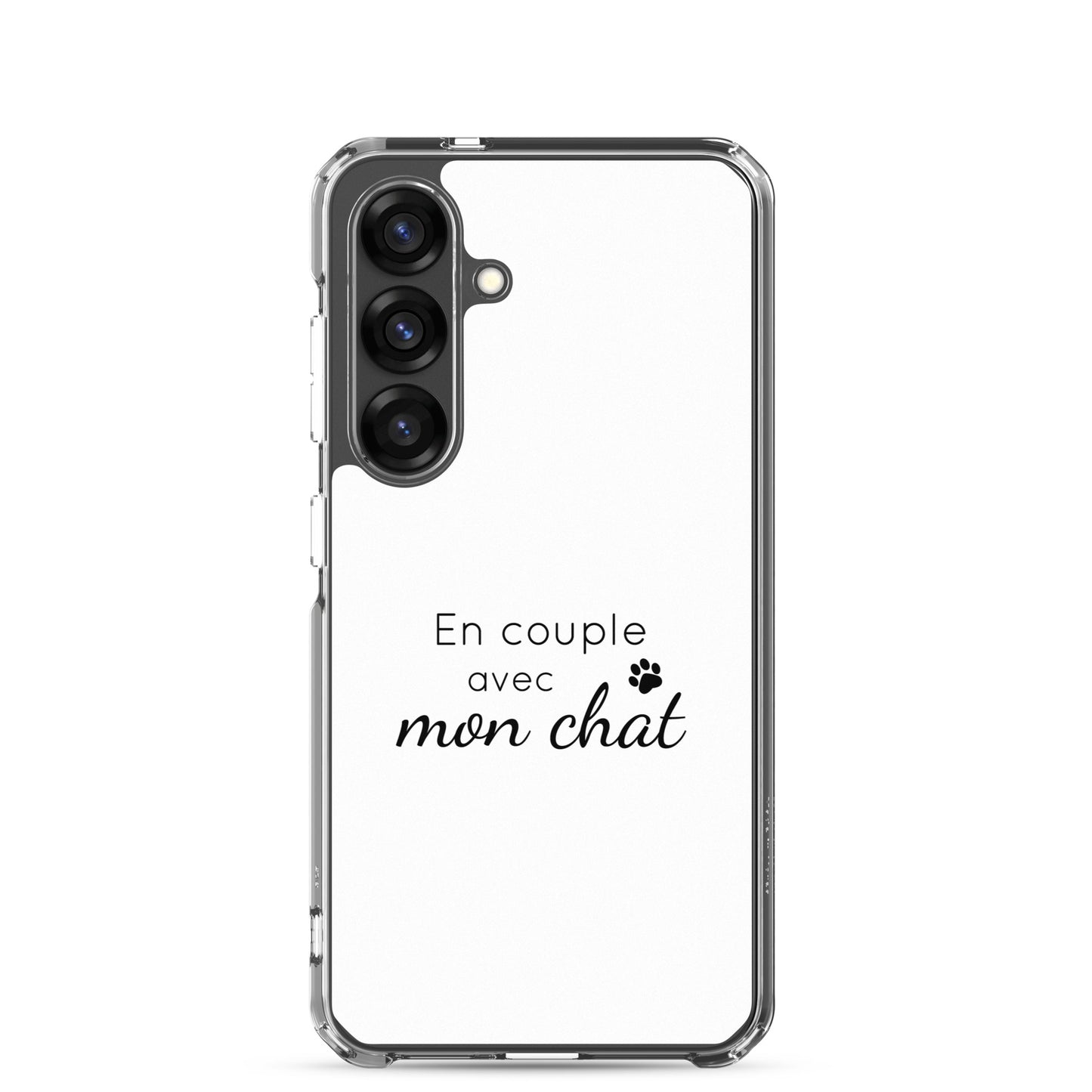 Coque Samsung En couple avec mon chat - Sedurro