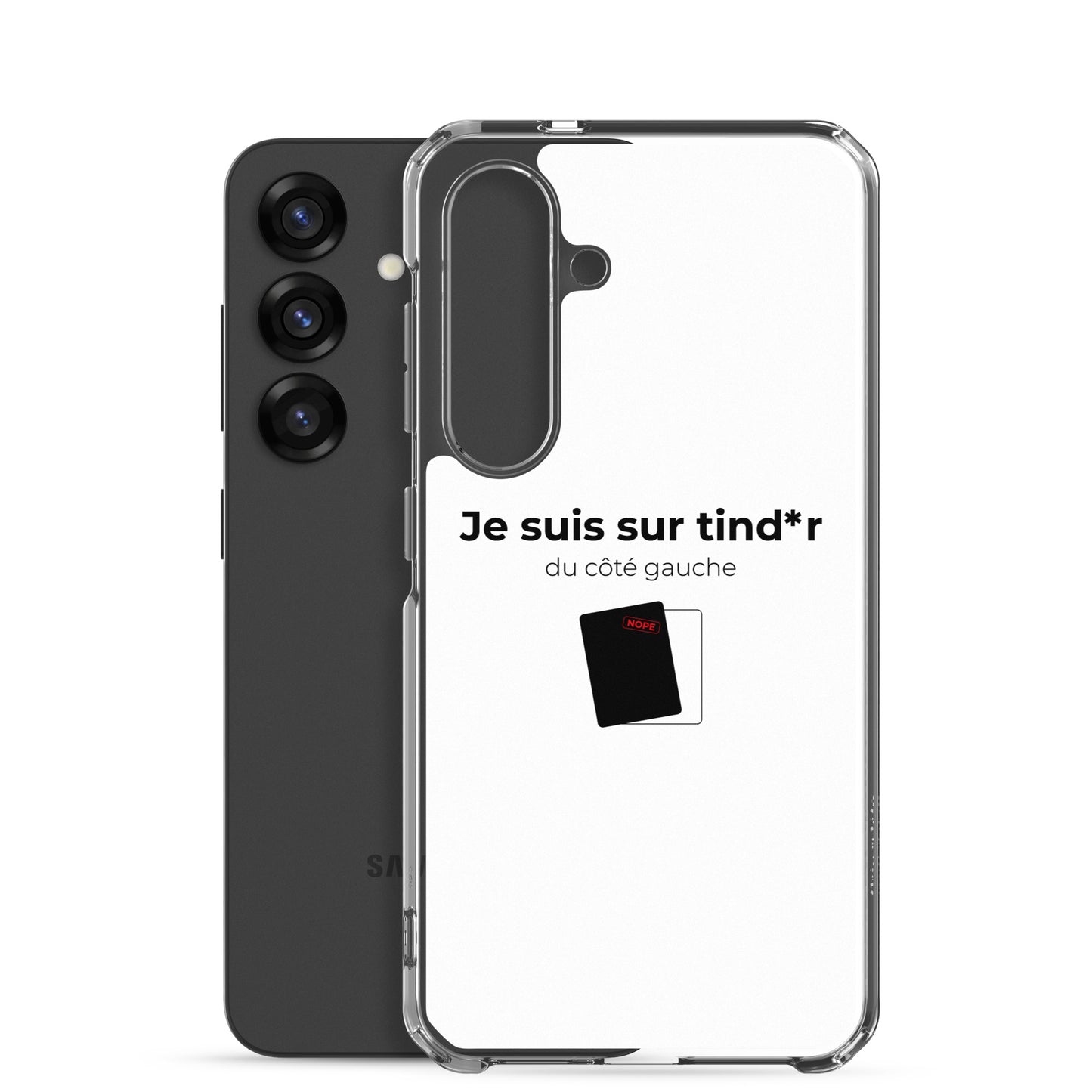 Coque Samsung Je suis sur tind*r du côté gauche - Sedurro