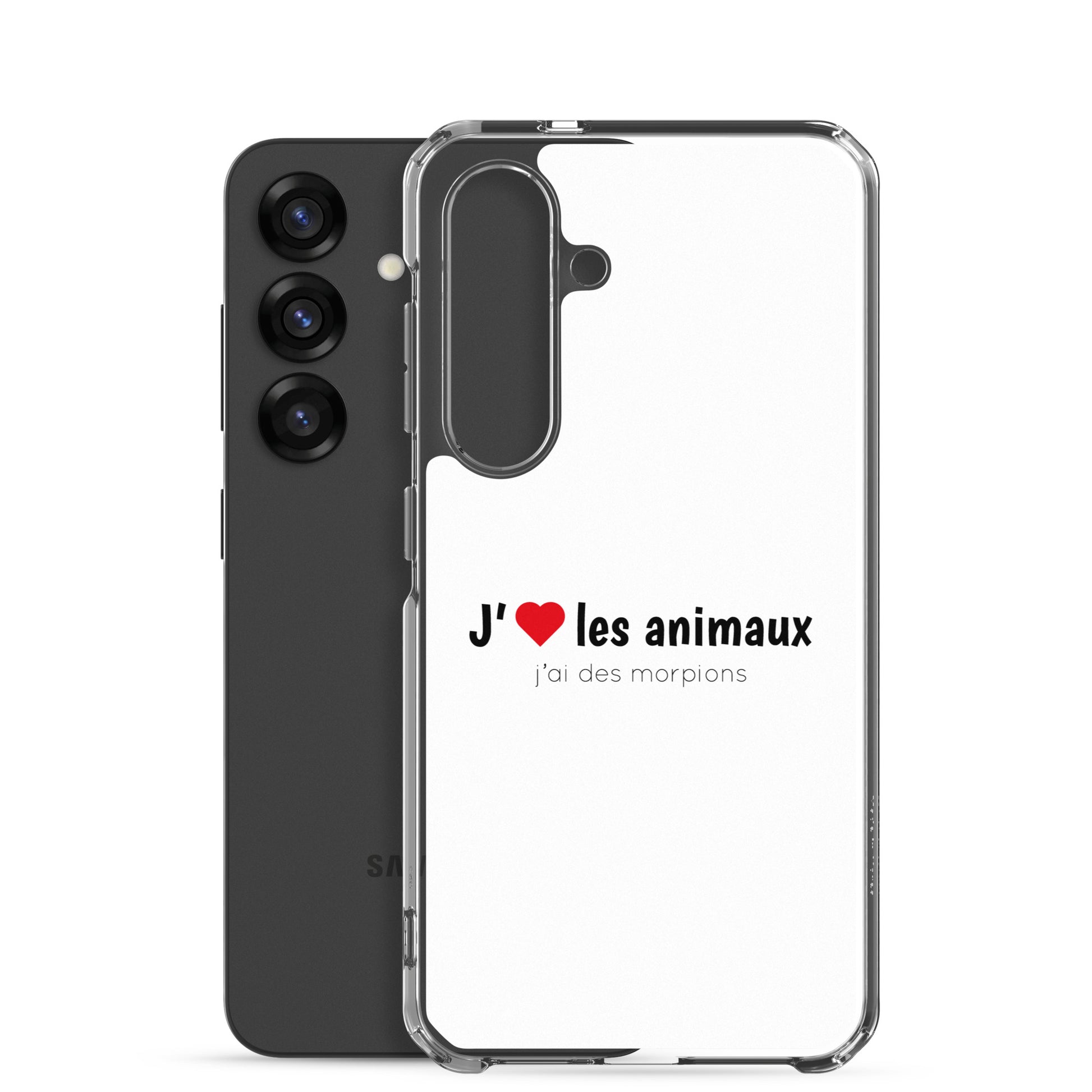 Coque Samsung J'aime les animaux j'ai des morpions - Sedurro