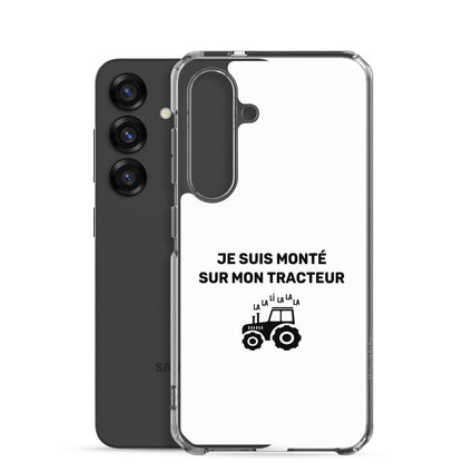 Coque Samsung Je suis monté sur mon tracteur - Sedurro