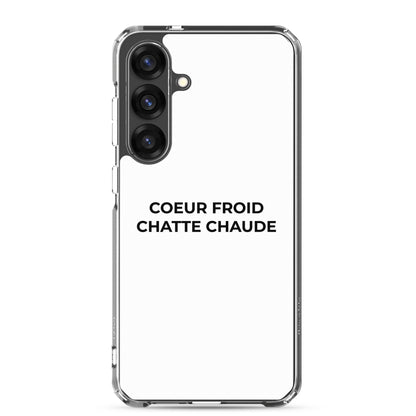 Coque Samsung Cœur froid chatte chaude - Sedurro